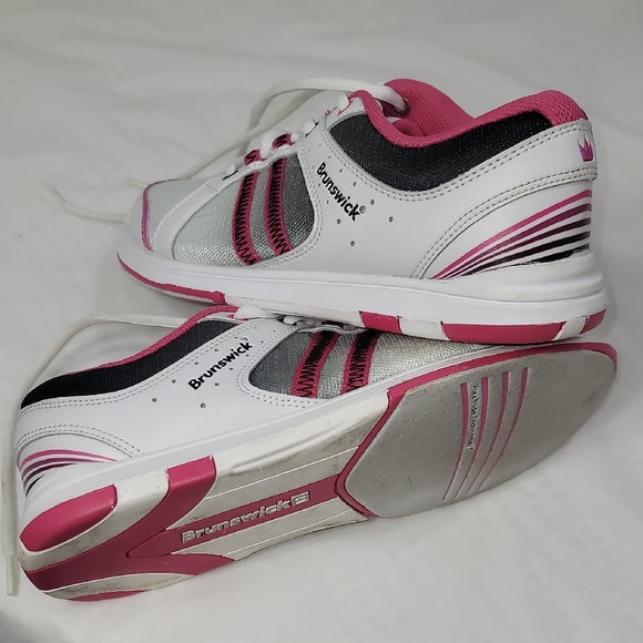 White and Pink Athletic Shoes with Sporty Design - Picture 1 of 10